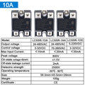 LCTC SSR Solid State Relay 10A 25A 40A 60A 80A 100A 120A 200A 240A Single Phase Control Relay DC TO AC DC TO DC AC TO AC 3-32VDC