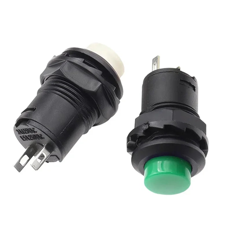 5/20/100PCS Latching/Momentary 12MM Round  Push Button Switch With Cable 20CM Self-Locking DS-428/427 Self-Resetting
