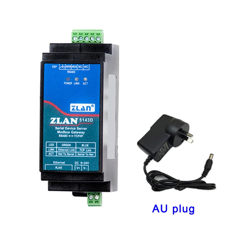 Promotion ZLAN5143D DIN Rail RS485 To Ethernet RJ45 Converter Server Device Modbus RTU TCP Gateway