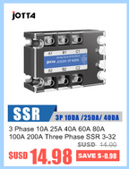 Solid State Relay Module SSR 10DA 25DA 40DA DC Control AC  Single Phase With Plastic Cover For PID Temperature Control