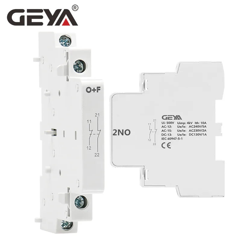 GEYA GYHC Modular Household Contactor AC24V 48V 110V 220V 2P 25A 2NC 2NO 1NO1NC 50/60Hz