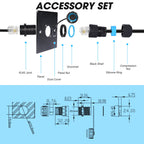 M20 RJ45 Zinc Alloy Connector Ethernet Network Straight-through Waterproof IP68 Header Panel Outdoor Broadband Network Cable