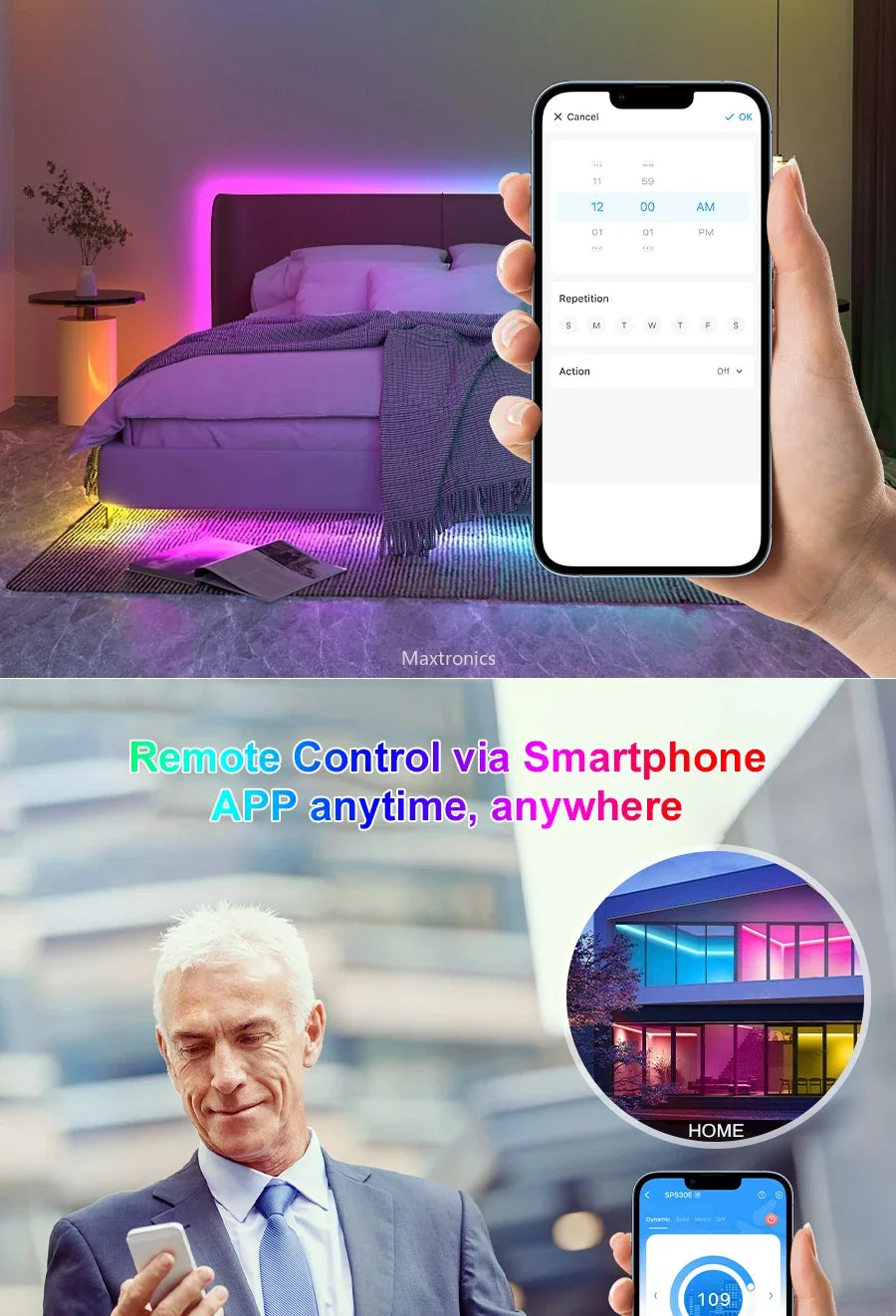 LED Controller Universal Wifi SPI Pixel Dimmer SP530E Addressable Controller PWM RGB RGBW RGBCCT LED Dim 5-24V LED Light