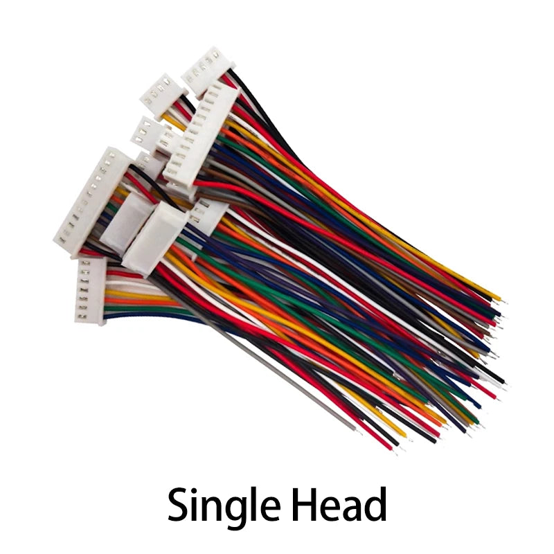 10PCS JST XH2.54 MX 2.54mm Wire Cable Connector 2/3/4/5/6/7/8/9/10/12 Pin 2.54MM Pitch Plug 10CM/20cm/30CM Wire Length 26AWG