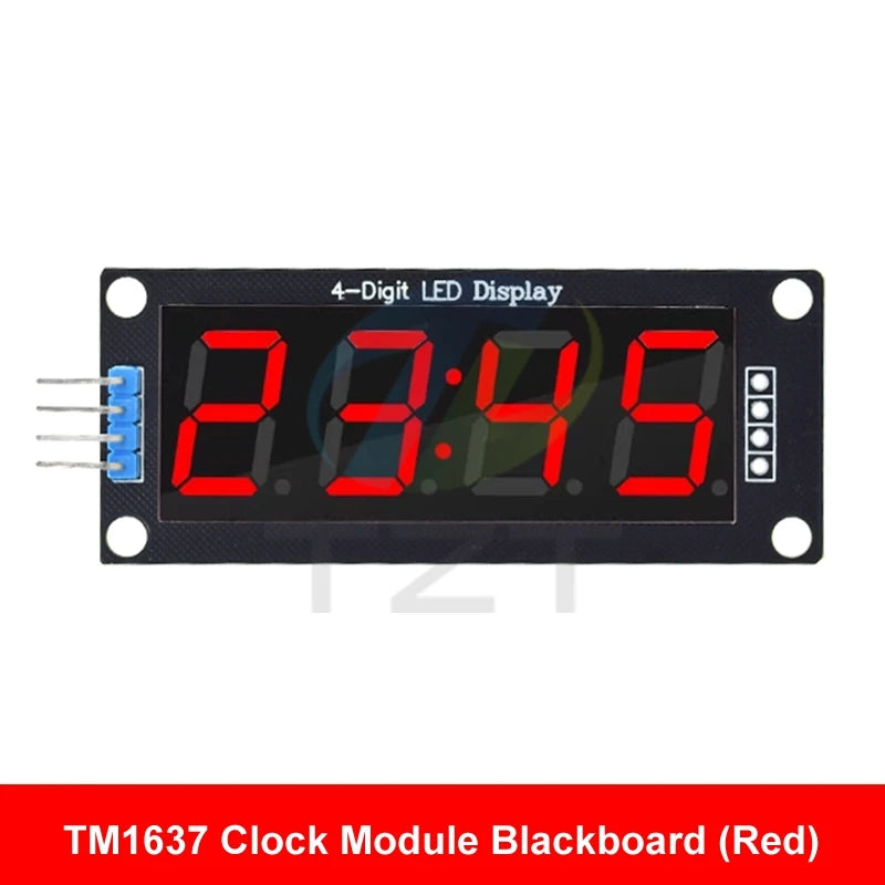 TM1637 LED Display Module for Arduino 4 Digit Tube 7 Segment 0.56 inch Time Clock Indicator Module Red Blue Green Yellow White