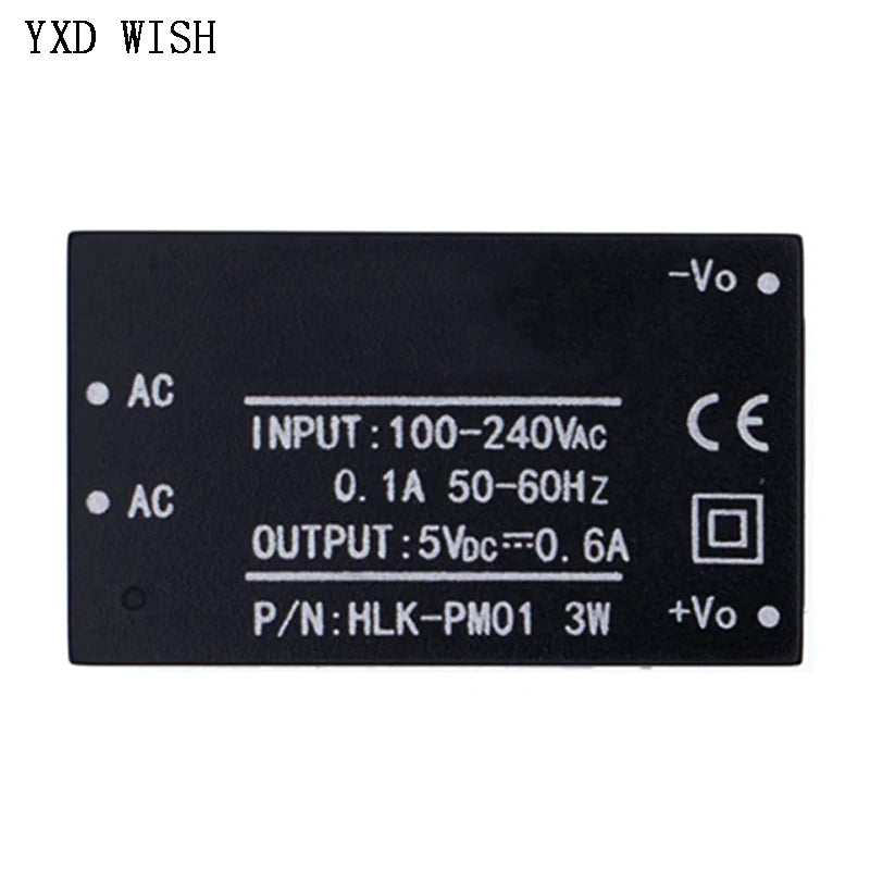 10pcs HLK-PM01 HLK-PM03 HLK-PM12 AC-DC 220V to 5V/3.3V/12V Mini Power Supply Module PM01 PM03 PM12 Isolated Transformer