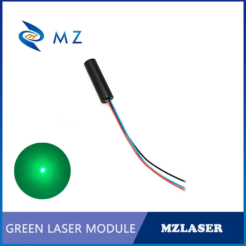 Green Dot TTL PWM Laser Diode Model Adjustable Focusing D10mm 520nm 0.5mw 1mw 5mw 10mW Glass Lens Green Laser Industrial Grade
