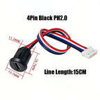 1/5PCS 2Pin 4Pin USB Type C Connector Jack Female With Card Buckle 3A High Current Charging Jack Port USB-C Charger Plug Socket