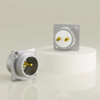 Monosaudio Pure Copper 2pin GX16 Male Socket Chassis GM16 24K Gold Plated Micro Male Connector
