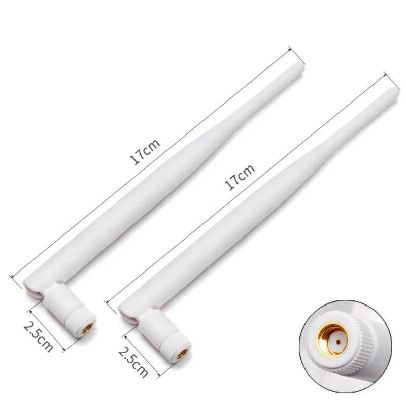 2pcs/Lot 2.4 G Wifi Bluetooth Antenna, High Gain Collapsible Plastic Rod Aerial SMA Pin/Hole, Plug And Play Fast and Convenient