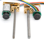 N20 DC Encoder Motor 3V/6V/12V with M3 M4 Screw Thread 55mm Long Shaft 7PPR 15-1000RPM for DIY Car Model Magnetic Encoder Motor