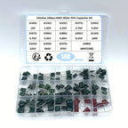 140PCS 14ValuesX10Pcs Mylar Film Capacitor Assorted Kit 630V 2J102J~2J683J 1nF~68nF Polyester 2J222J 2J152J