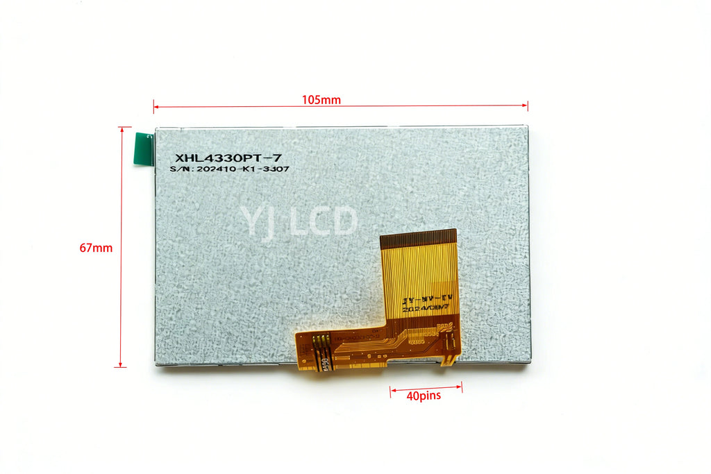 Hot Sale XHL4330PT-7 4.3 Inch LCD Display with Touch Screen 480×272 40 Pins TN Panel 350 cd/m² High Quality Replacement Part