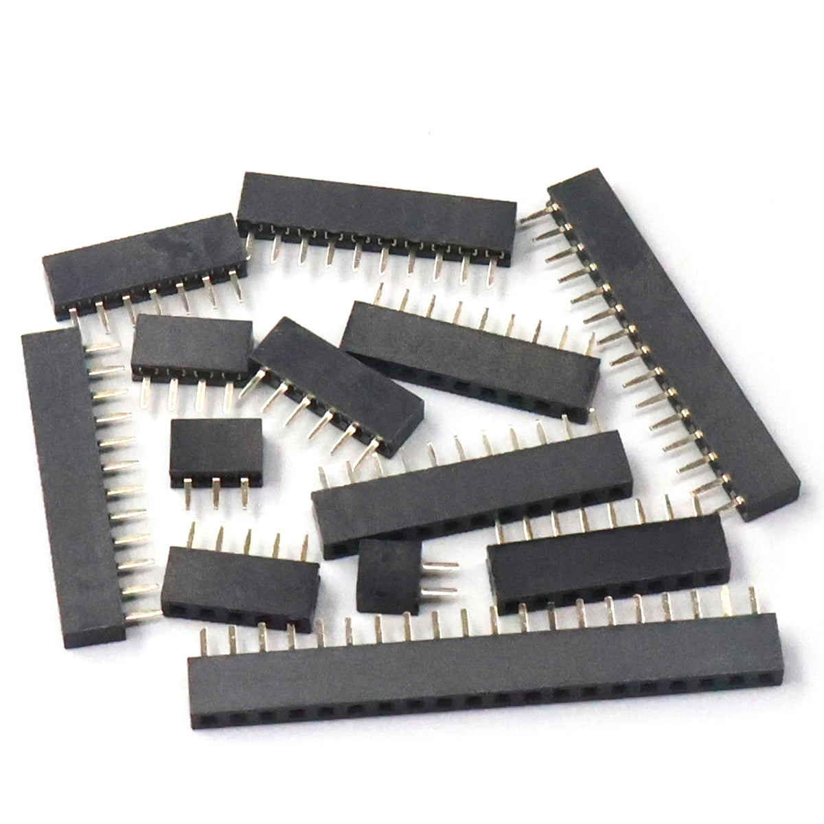 2.0mm Single Row Female 1x2/3/4/5/6/7/8/10/20/40 Pin Pin Header Connector 2mm Pitch Strip For Arduino PCB