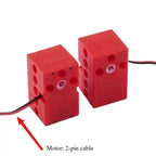 Geekservo 0.7KG/2KG Programmable Servo 360 Degree Dual-shaft Building Blocks Motor for Micro:bit compatible with Legoeds Bricks