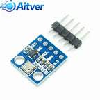 GY‑68 BMP180 High‑Precision Barometric Pressure and Temperature Sensor I2C Digital Module Compatible with BMP085,Arduino,ESP32