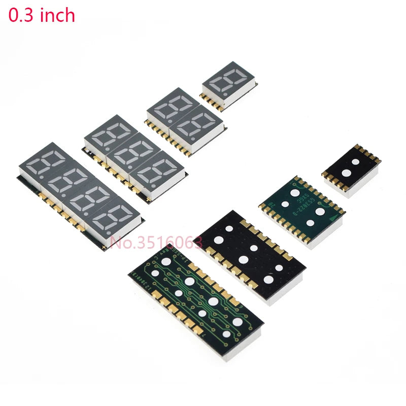 2/5Pcs SMD LED Digital Tube Display 0.2/0.3/0.56-Inch 1/2/3/4-Bit 7 Segment Common Cathode/Anode Red/White/Yellow/Green/Blue SMT
