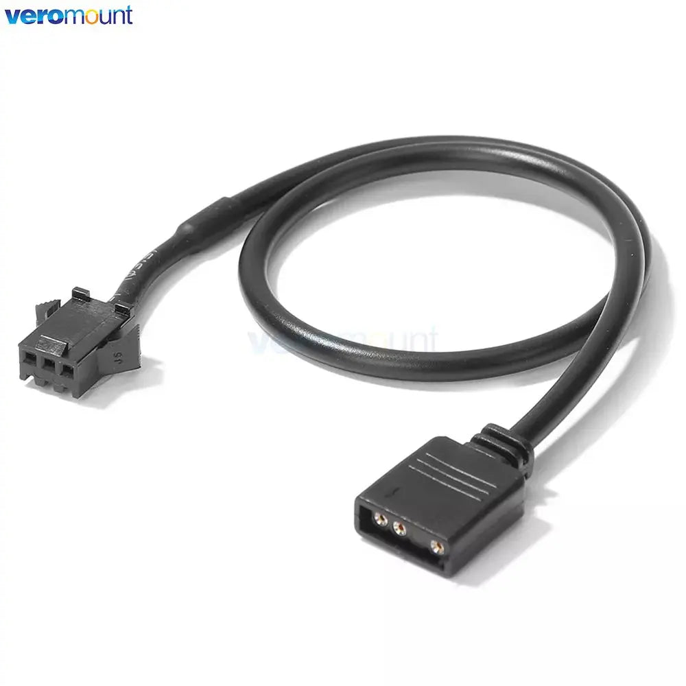 Motherboard 12V 4Pin RGB / 5V 3Pin ARGB to SM JST Female Male Conversion Adapter Cable 30cm for PC Computer LED Light Strip Line