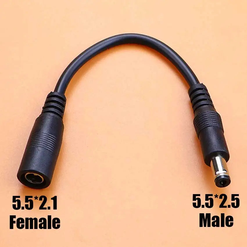 DC 5.5x2.1mm Female To M12 M16 3Pin XLR RCA IEC 8016 5525 Plug Connector Adapter Cable For Scooter Electric Bike Conversion Line
