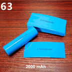 100pcs/lot 18650 lithium battery heat shrinkable skin battery packaging PVC packaging insulation sleeve DIY replacement skin