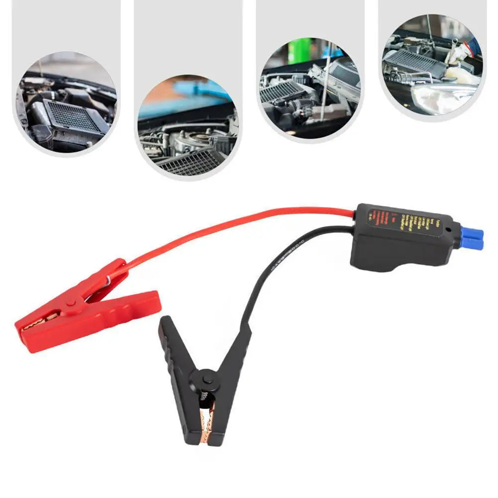 Car Emergency Power Relay Battery Jump Cable Connection Cable Jumper Car Connector Accessories Crocodile Clip Line Automoti C9N3