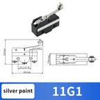 10Pcs SPDT NO+NC Hinge Roller Lever Microswitch Action Switch
