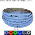 COB SPI LED Strip Light 24V 5m Addressable Pixels White CCT RGB RGBW RGBCCT WS2811 WS2814 Digital IC FCOB Magic Color Tape Rope