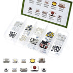 250pcs Car Remote Control Push Button Switch Car Keys Button Touch Microswitch With Box Model Tactile Push Button Switch Kit