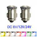 2x BA7S LED Car Interior Light T7 LLB281 GLB28 Dashboard Gauge Warning Switch Lamp DC 12V 6V 24V Auto Speedometer 3898 16037