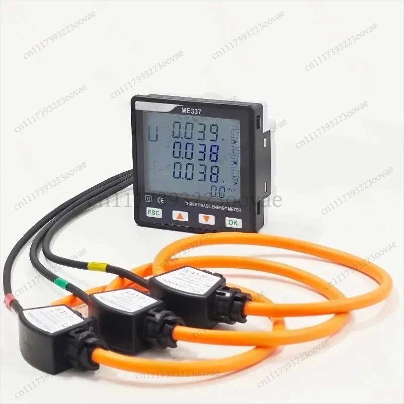 LF_Smart Power Quality Meter RS485 Rogowski Coil 96x96mm Energy Analyzer Electricity Monitor RTU ME337
