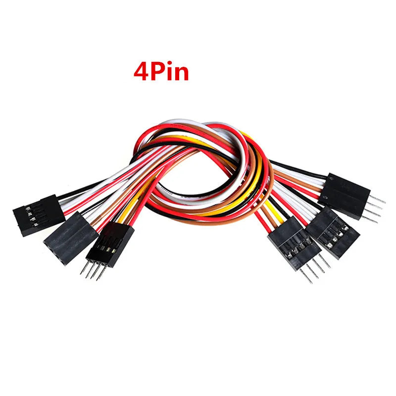 10PCS 2.54MM Pitch Wire Dupont Line Female to Female 1P2 3 4 5 6 Pin Dupont Cable Connector JUMPER Cable Wire for PCB 3D Printer