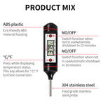 Meat Probe Thermometer Kitchen Food Digital Thermometer Cooking Electronic Temperature Heat Gauge Milk Barbecue Meat Thermometer