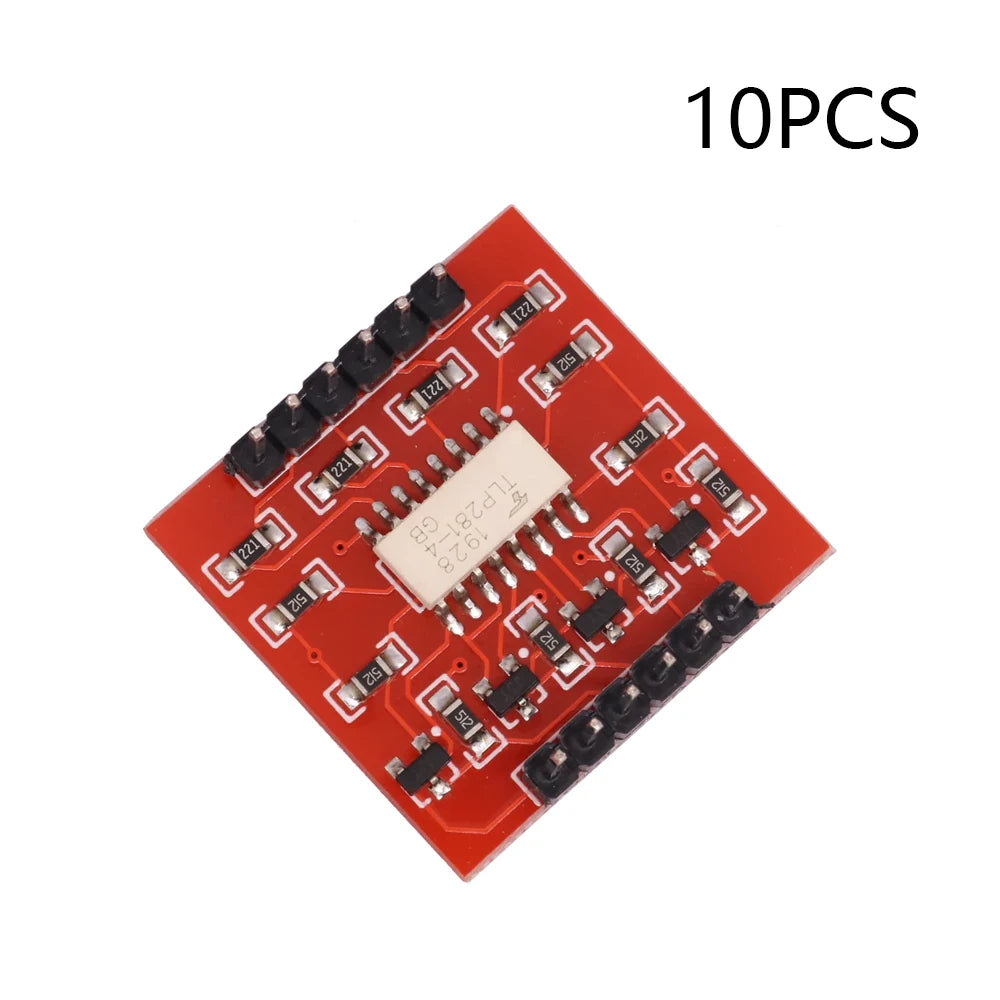 5/10PCS TLP281 4-Channel Opto-isolator IC Module For Arduino Expansion Board High And Low Level Optocoupler Isolation 4 Channel