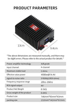 Plug and Play DSP Car Audio Processor 4x80W for Android Radio Stereo Amplifier Speakers Improve Subwoofer