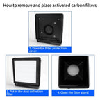 LUXIANZI 220V Tabletop Solder Iron Smoke Absorber With LED Light ESD Fume Extractor Filter Screen Smoking Instrument