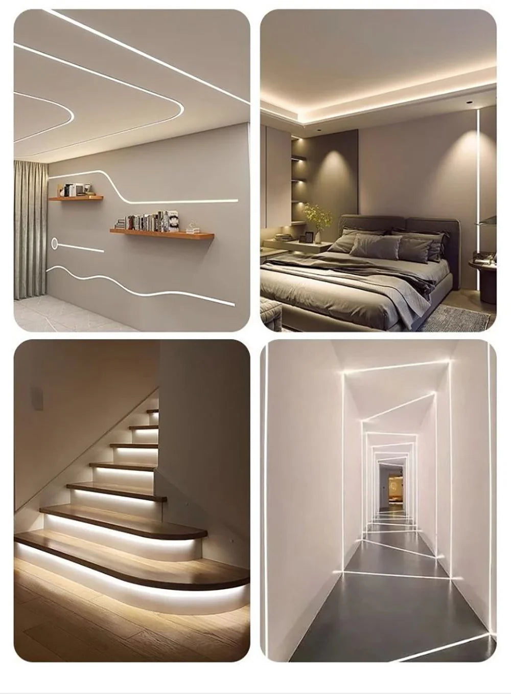 5mm 8mm Led Strip Light RA98 10mm PCB 2700K 3000K 3500K 4000K 5000K 6000K 5m 10m 24V 2835 120 240 LEDs Flexible Tape Lighting