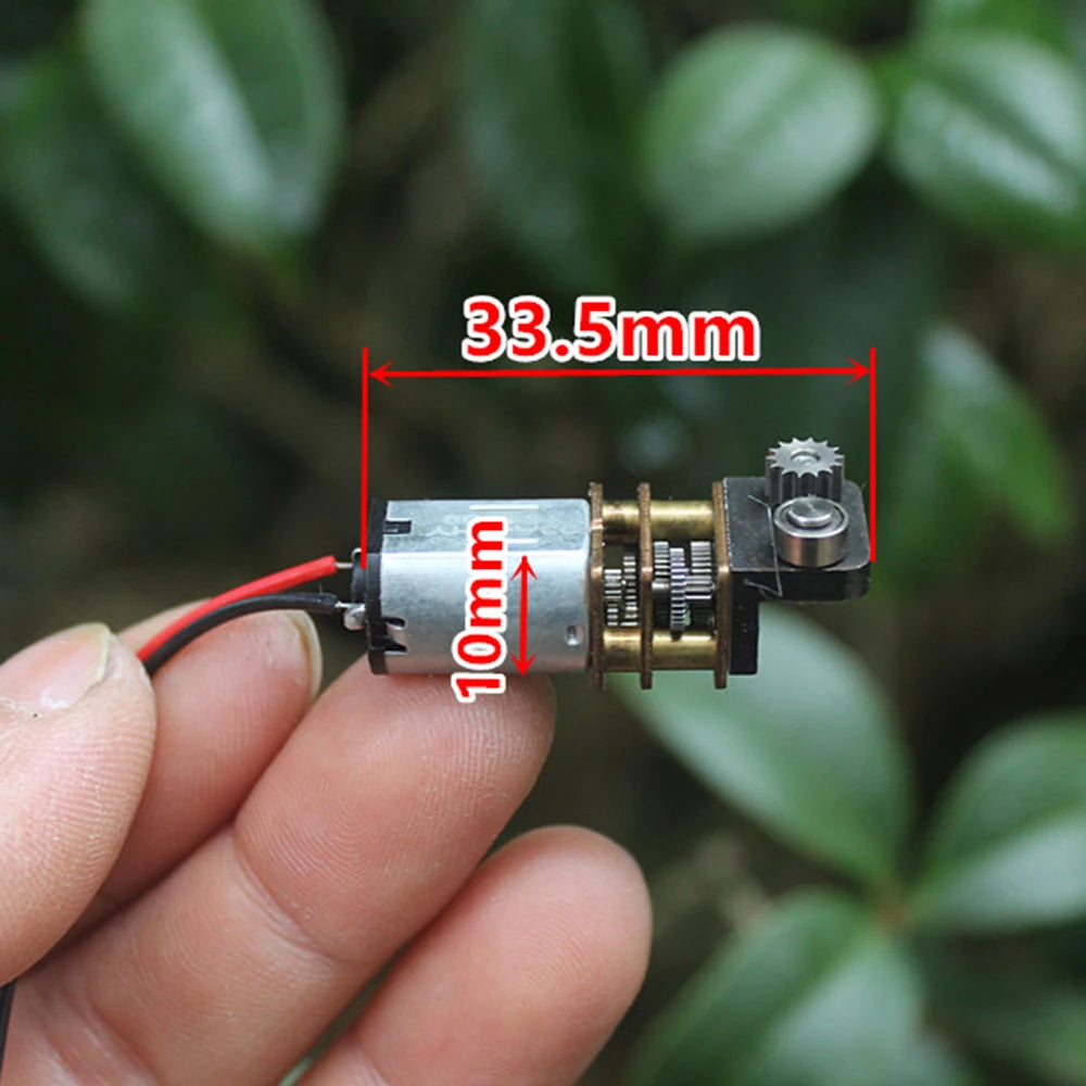 3D Printing Pinter Pen Engine DC 3V-3.7V 9.5RPM Worm Full Metal Gearbox Micro N20 Gear Motor Right Angle Output
