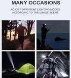 9 Led Strong Light Headlamp USB Rechageable Motion Sensor Headlight Portable Fishing Camping Outdoor Head Lamp Work Flashlight
