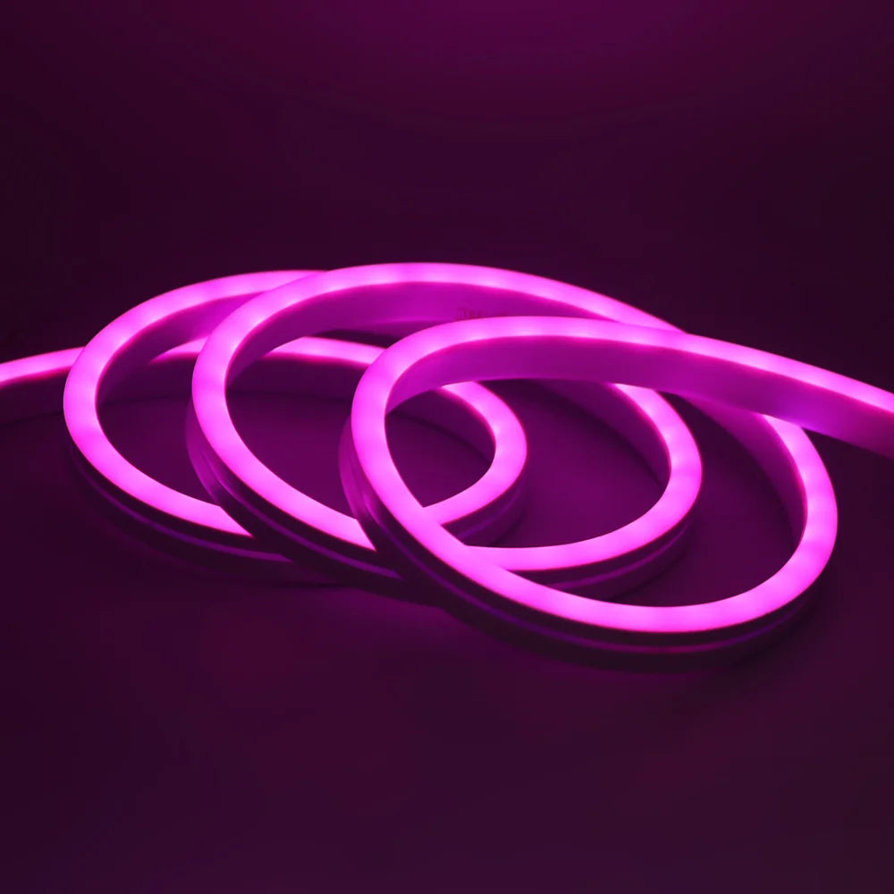 12V 24V RGB Neon Light LED Strip Addressable WS2811 84LEDs/m 6x12mm Flex Silicone Rope Rainbow Lamp Home Decoration Waterproof