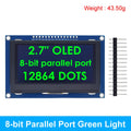 2.7 Inch OLED LCD display 128x64 drives SSD1327 IIC / SPI / 8-bit parallel port For Arduino