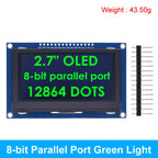 2.7 Inch OLED LCD display 128x64 drives SSD1327 IIC / SPI / 8-bit parallel port For Arduino