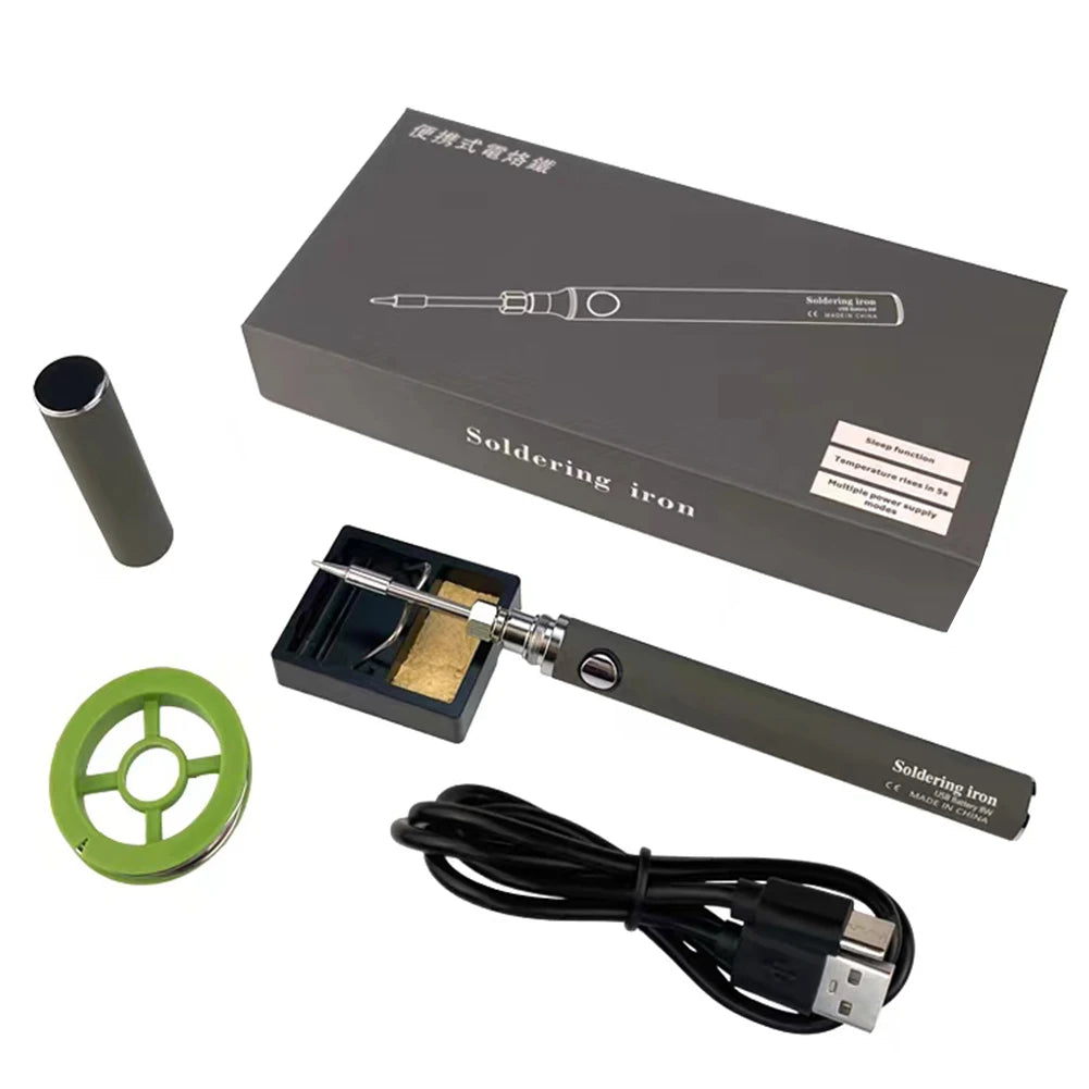 8W USB Cordless Electric  Soldering Iron Kit Micro Iron Type-c Charging Interface Full Charge Can Last For 40 Minutes