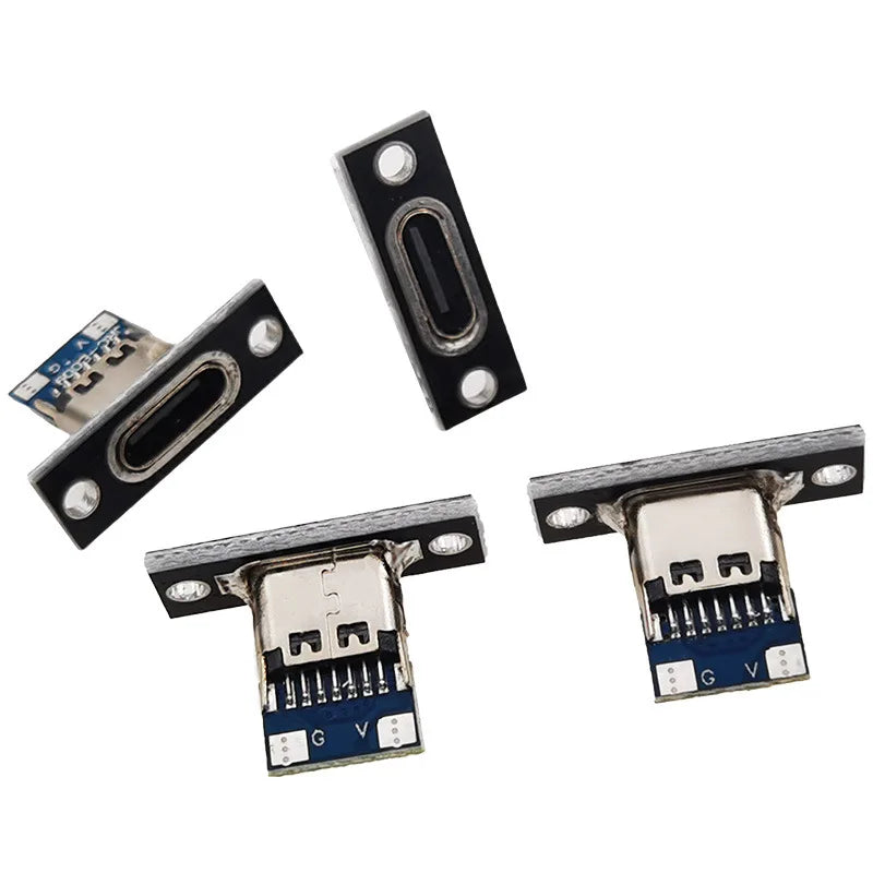 TYPE-C Female Base with Fixed Plate Charging Data Interface USB3.1 Turn the Test Board into 2.54MM Socket
