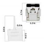 W10613606 Refrigerator Compressor Start Relay and Capacitor for Whirlpool KitchenAid Kenmore W10416065 PS8746522 67003186