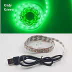 5M USB LED Strip Light 5V 3528 1 Meter 5 Meter Warm Cool White Pink Green Blue Red SMD Ribbon Ceiling Cabinet Light Waterproof