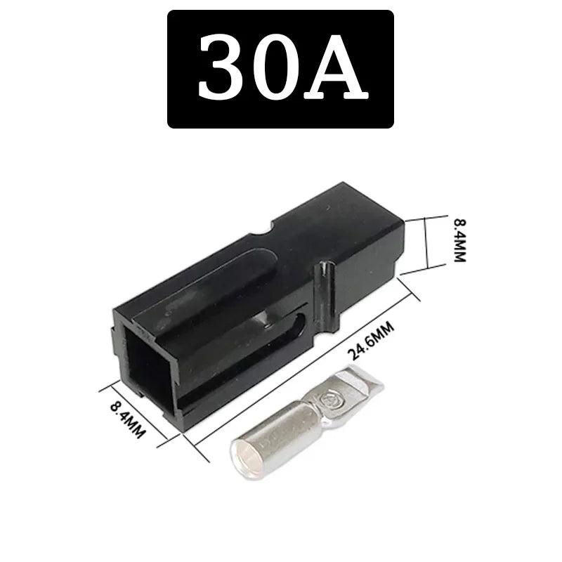 10/20/100Pcs 30A 600V For  Single Pole Plug Marine Power Connector Terminal Electric Power Vehicles Photovoltaic Systems