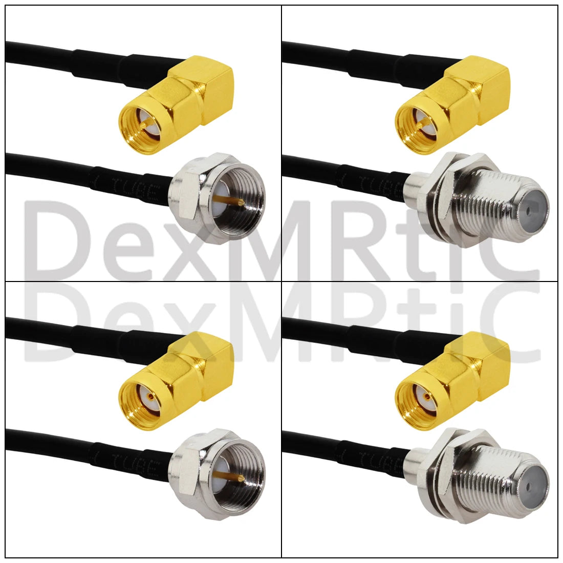 1pc SMA RF/RP Male/Female to F Plug Jack Pigtail Cable RG174 20cm/30cm/50cm NEW SMA to F RF Coax Adapter