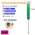 10PCS OEM Full Band 5G 4G LTE 3G GSM 600~6000Mhz WIFI built in PCB FPC Antenna Wifi antenna omnidirecational IPX/U.FL connector