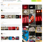 50PCS LSE6SF  LS E6SF 3528 SUPER RED SMD LED PLCC-4 633nm 2.15v 50mA 1570mcd Light Beads Lamps LS E6SF-V2BA-1 Common Cathode
