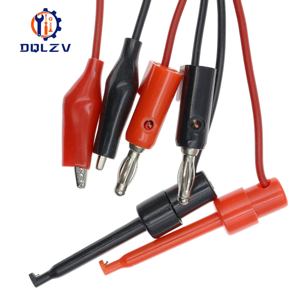 1M BNC Q9 to Dual Alligator Clip Oscilloscope Test Probe Leads 4MM Banana Plug Cables Connector Dual Tester Tools for